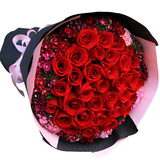 红玫瑰花鲜花速递全国同城生日送花广州合肥西安天津南昌上海花店