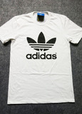 三叶草Adidas Originals男士基础款Logo圆领短袖T恤