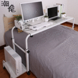 双人跨床上用移动桌 懒人笔记本电脑桌简约台式家用简易书桌