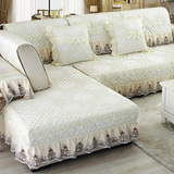 四季布艺欧式沙发垫坐垫椅垫简约现代贵妃全包型沙发套罩新