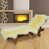 飘窗垫子窗台垫田园欧式白色防滑澳洲纯羊毛地毯沙发垫椅垫定做