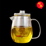 鸭嘴玻璃泡茶壶耐热透明花草茶壶带过滤内胆功夫茶具 加厚企鹅壶