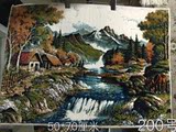 新疆和田挂毯风景田园卡通城堡壁毯墙毯画新款民族工艺品特价批发