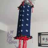 云南扎染木架灯罩 中国民族风农家装饰布艺创意灯笼批发包邮