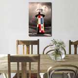 灯塔无框现代装饰画创意个性墙画玄关客厅沙发挂画多联现代简约画