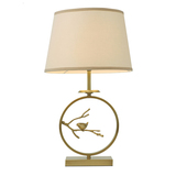 现代美式客厅全铜装饰台灯 简约小鸟设计师卧室书房床头工程台灯