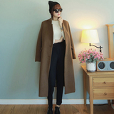 冬装新款2015韩版中长款羊绒大衣加厚毛呢外套秋冬季呢子大衣女装