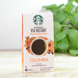 美国星巴克咖啡Starbucks VIA无糖速溶纯黑咖啡 哥伦比亚12支原装