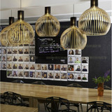 北欧风情Secto lamp创意个性木质鸟笼吊灯时尚吧台餐厅咖啡馆吊灯