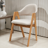 北欧咖啡厅茶餐椅 商用水曲柳日式餐桌椅组合实木餐椅 A字椅宜家