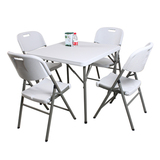 海娄4人餐桌简易折叠桌小户型家用饭桌麻将桌折叠餐桌正方形方桌