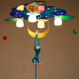 温馨儿童房间灯LED男女孩卧室吸顶灯卡通游乐园幼儿园宝宝儿童灯