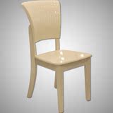 实木餐椅白色烤漆亮光家用客厅椅子象牙白简约时尚餐厅特价酒店椅