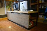 新款办公桌 铁艺会议桌 长条实木电脑桌创意个性简约商务老板书桌