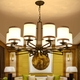 新中式客厅吊灯现代餐厅酒店工程灯具仿古典卧室书房铁艺灯饰