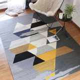 时尚北欧几何抽象宜家地毯 客厅茶几地毯卧室床边样板间地毯定制