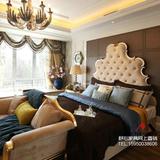 欧式床新古典床实木雕花镂空镶钻双人床后现代公主床婚床后现代