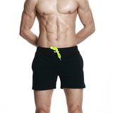 夏季潮男士二三分短裤男式3分居家全棉修身沙滩裤运动跑步超短裤