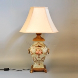 特价 送led灯泡 欧式美式乡村田园复古手绘陶瓷客厅卧室床头台灯