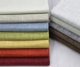 新款22色素色沙发布料 坐垫套加厚细麻布面料软硬包工程背景桌布