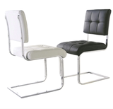 不锈钢餐椅现代简约办公椅电脑椅工字椅皮椅子餐桌椅组合特价包邮