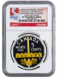 2015年加拿大5分纪念一盎司精制银币一枚 （首发版，NGC PF70)