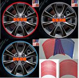 2015款雪佛兰新赛欧轮毂贴 赛欧3专用轮毂碳纤维贴纸改装轮毂车贴