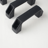 尼龙黑色塑料门把手工业铝型材绝缘提手电控箱柜门拉手90/120/180