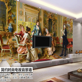 大型壁画壁纸欧式宫廷油画人物客厅沙发背景墙纸书房酒吧KTV酒店
