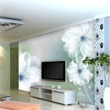 现代欧式客厅电视背景墙壁纸3d立体温馨卧室大型无缝墙纸壁画墙布