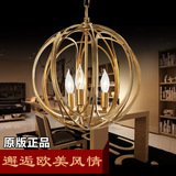 欧式吊灯简约客厅灯椭圆形创意个性金属灯具复古卧室餐厅网咖灯饰