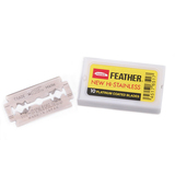 Feather-日本羽毛 高级不锈钢双刃安全通用老式手动剃须刀片 10片
