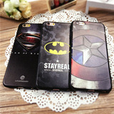 超人蝙蝠侠美国队长iphone6s手机壳苹果6splus硅胶男士保护套/壳