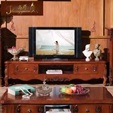 电视柜 欧式实木电视柜1.8/2米大地柜储物柜欧式古典客厅家具