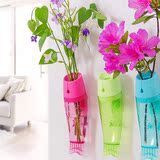 创意壁挂式鱼形花瓶 透明塑料水培墙挂花器 现代居家装饰花瓶花插