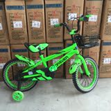 上海永久儿童自行车避震超轻绿色哈雷山地车单车脚踏车2-8岁16寸
