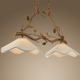 美式乡村复古吊灯地中海田园北欧简约客厅灯法式创意餐厅小鸟吊灯