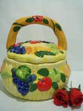 创意欧式陶瓷大水果篮糖果零食储物罐 家居收纳装饰摆件礼品包邮