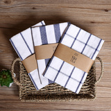 日式纯棉麻布艺西餐垫餐桌布 盖布餐具垫 隔热垫碗垫 简约条纹布