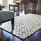 现代简约几何图案 客厅地毯宜家格子卧室地毯 欧美沙发茶几大地毯