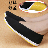 正宗老北京布鞋传统圆口老头鞋黑色中老年纯棉牛筋千层底男款布鞋