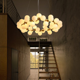 北欧后现代艺术简约客厅吊灯 创意魔豆吊灯美式LED玻璃分子吊灯