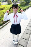 QISENCHUN 日本学院风JK制服白衬衫软妹幼稚园长袖衬衫