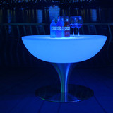 促销 LED发光茶几酒吧台时尚发光酒桌椅LED发光家具发光ktv高脚桌