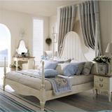 卧室家具地中海床 欧式风格实木双人床1.5米水曲柳实木床1.8米