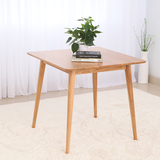 实木方桌正方形简约现代日式家居设计师桌子咖啡厅餐桌椅白橡木桌