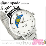 日本代购 正品Kate Spade时尚休闲防水月相显示石英女士手表直邮