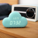 MUID节能感应光控LED床头小夜灯 云朵闹钟 可显示时间和日期 现货