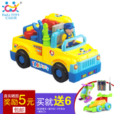 汇乐789电动可拆装工具卡车宝宝益智工具车男孩可拆卸玩具车2-5岁