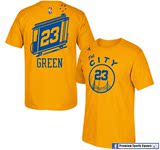 美版勇士格连复古黄色T恤 NBA Warriors Draymond Green T-shirt